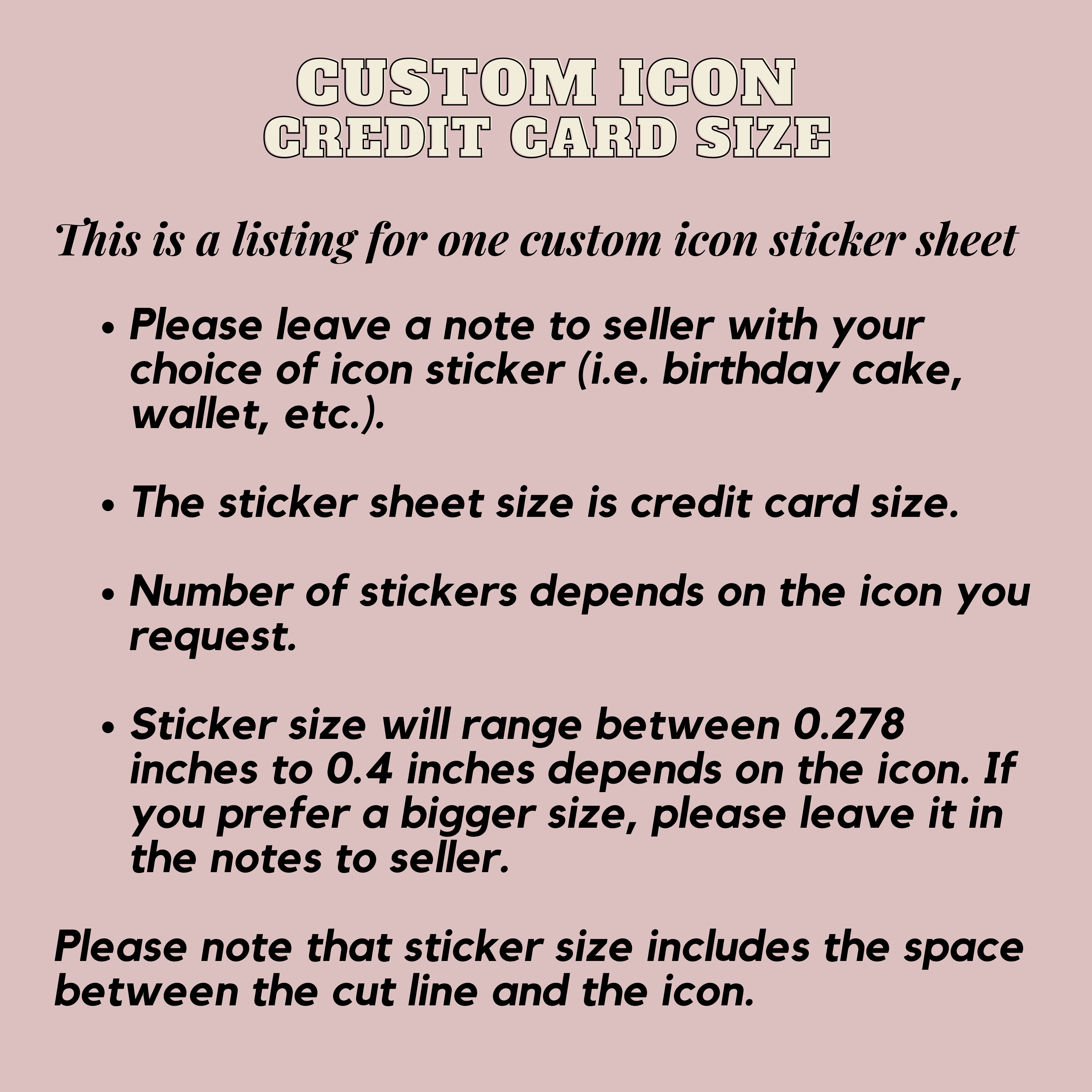 CREDIT CARD SIZED, DOT STICKERS