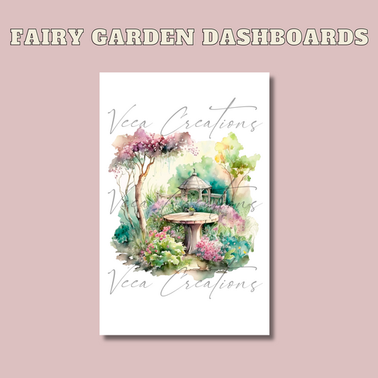 Fairy Garden Dashboards - Linen Paper (Unpunched)