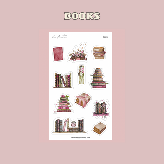 Books Deco Stickers