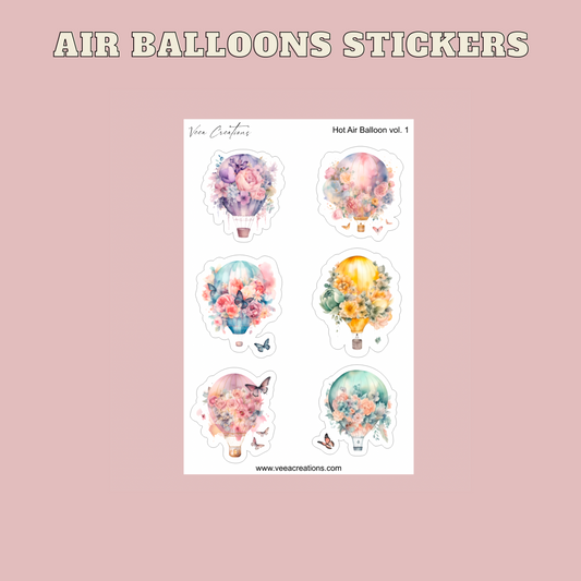 Air Balloons Deco Stickers