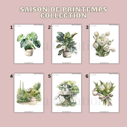 NEW! Saison de Printemps Collection - Jumbo Stickers