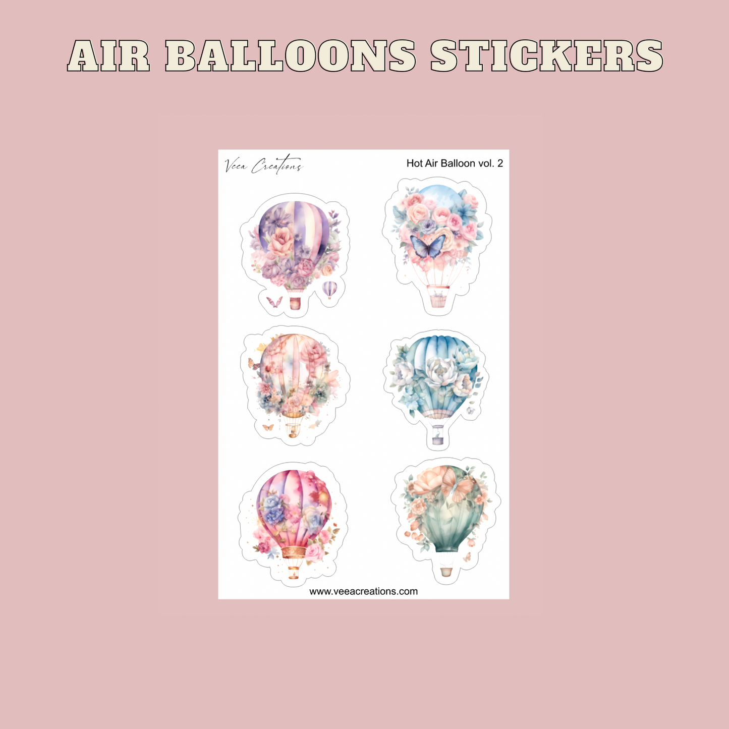 Air Balloons Deco Stickers