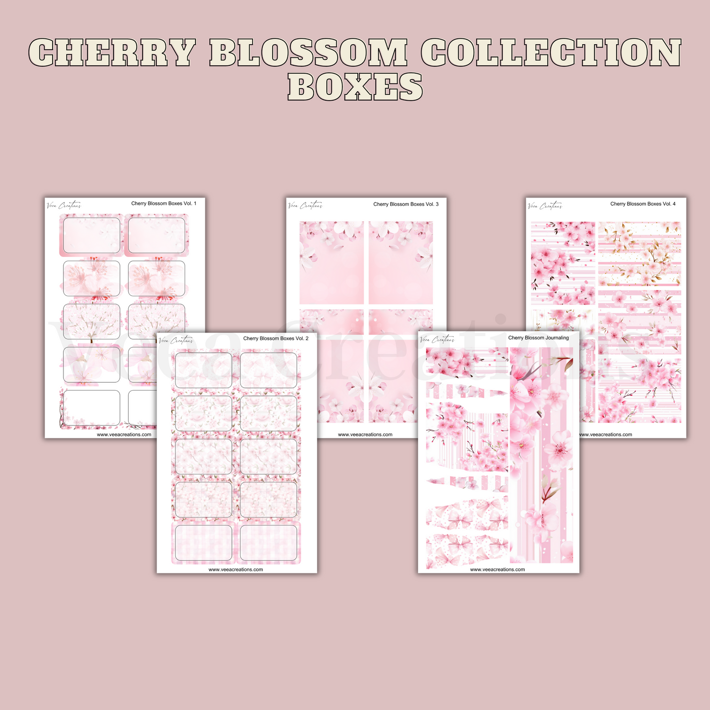 Cherry Blossom Boxes and Journaling