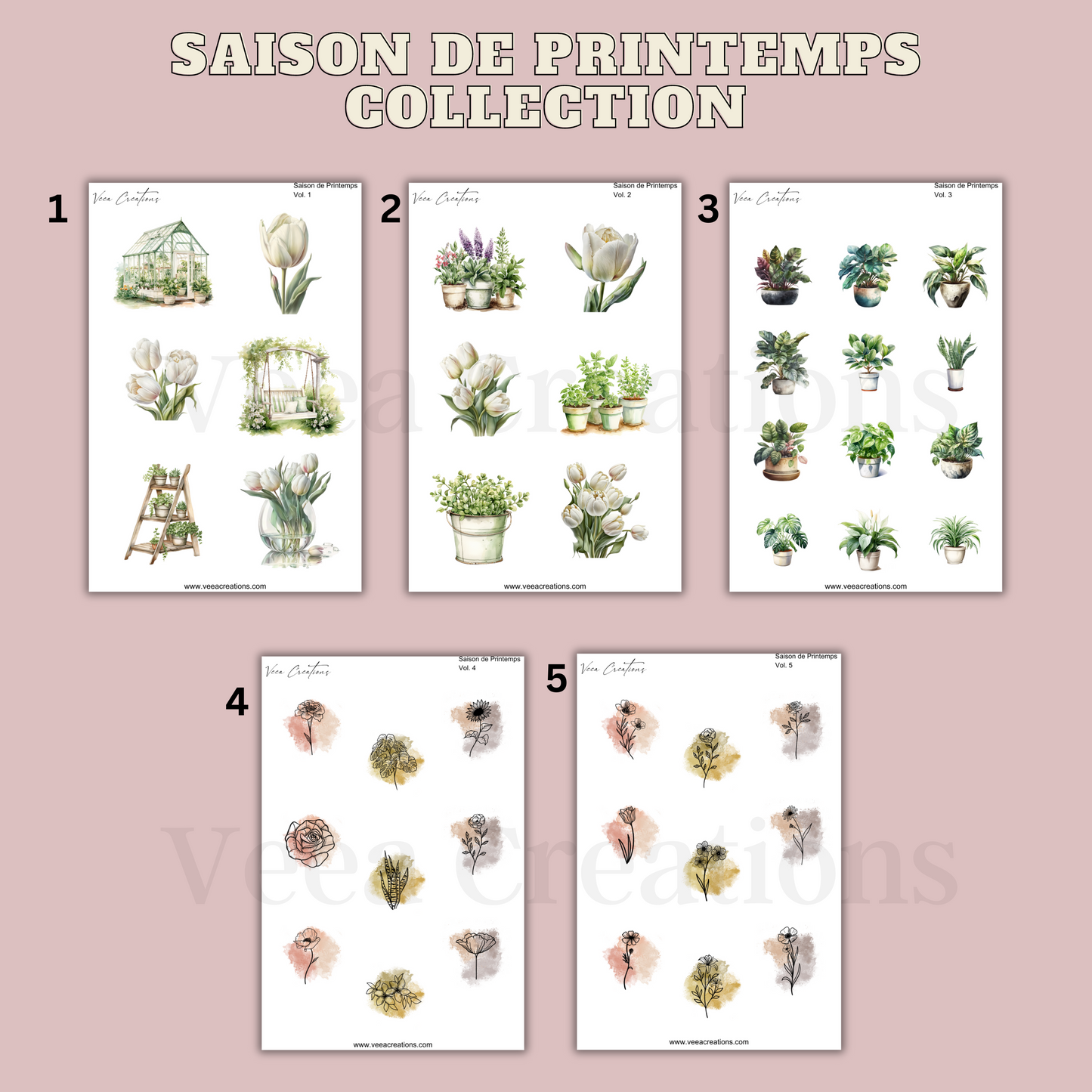 NEW! Saison de Printemps Collection - Deco Stickers