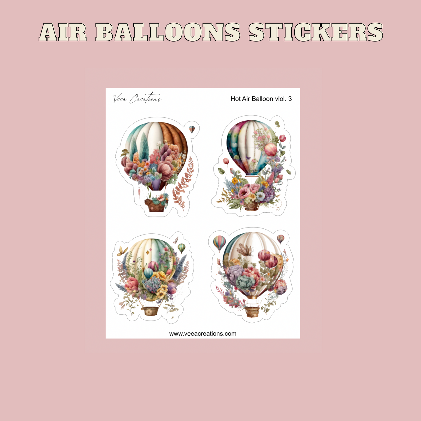 Air Balloons Deco Stickers