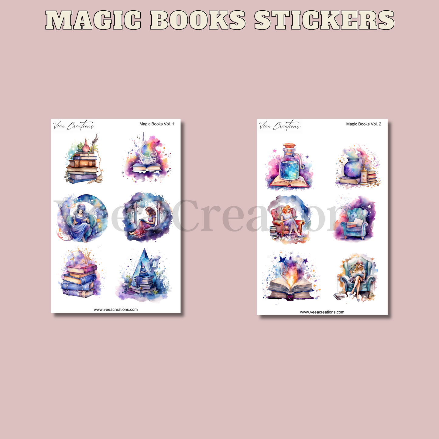 Magic Books Deco Stickers