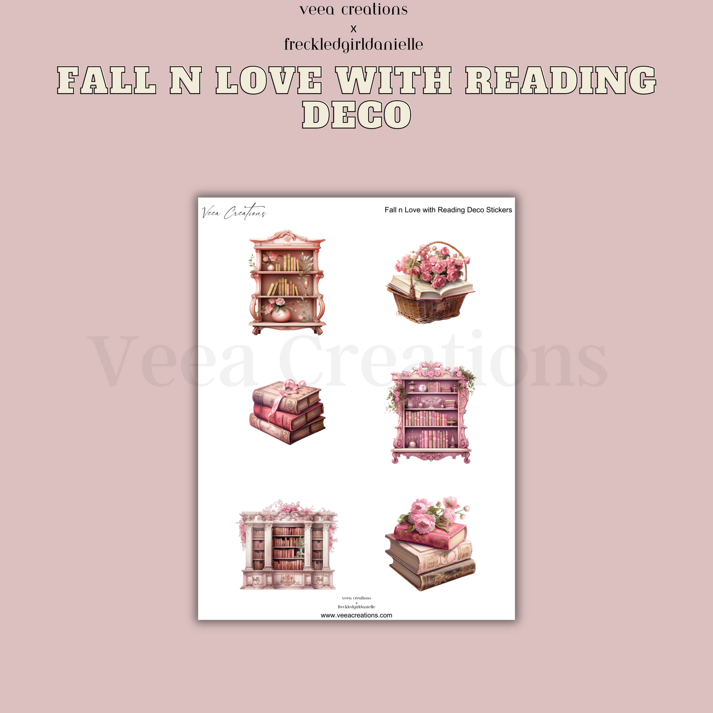 Fall n Love with Reading Deco Stickers