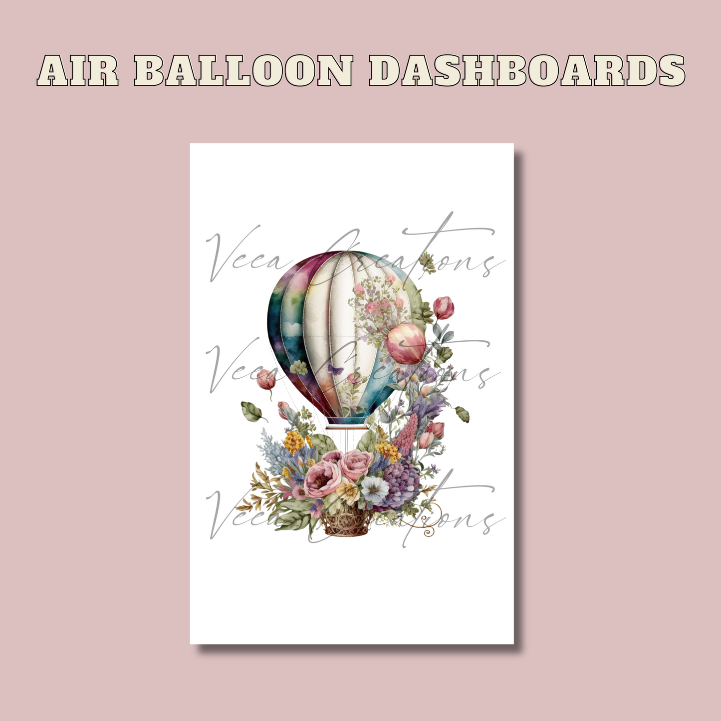 Air Balloon Dashboards - Linen Paper (Unpunched)
