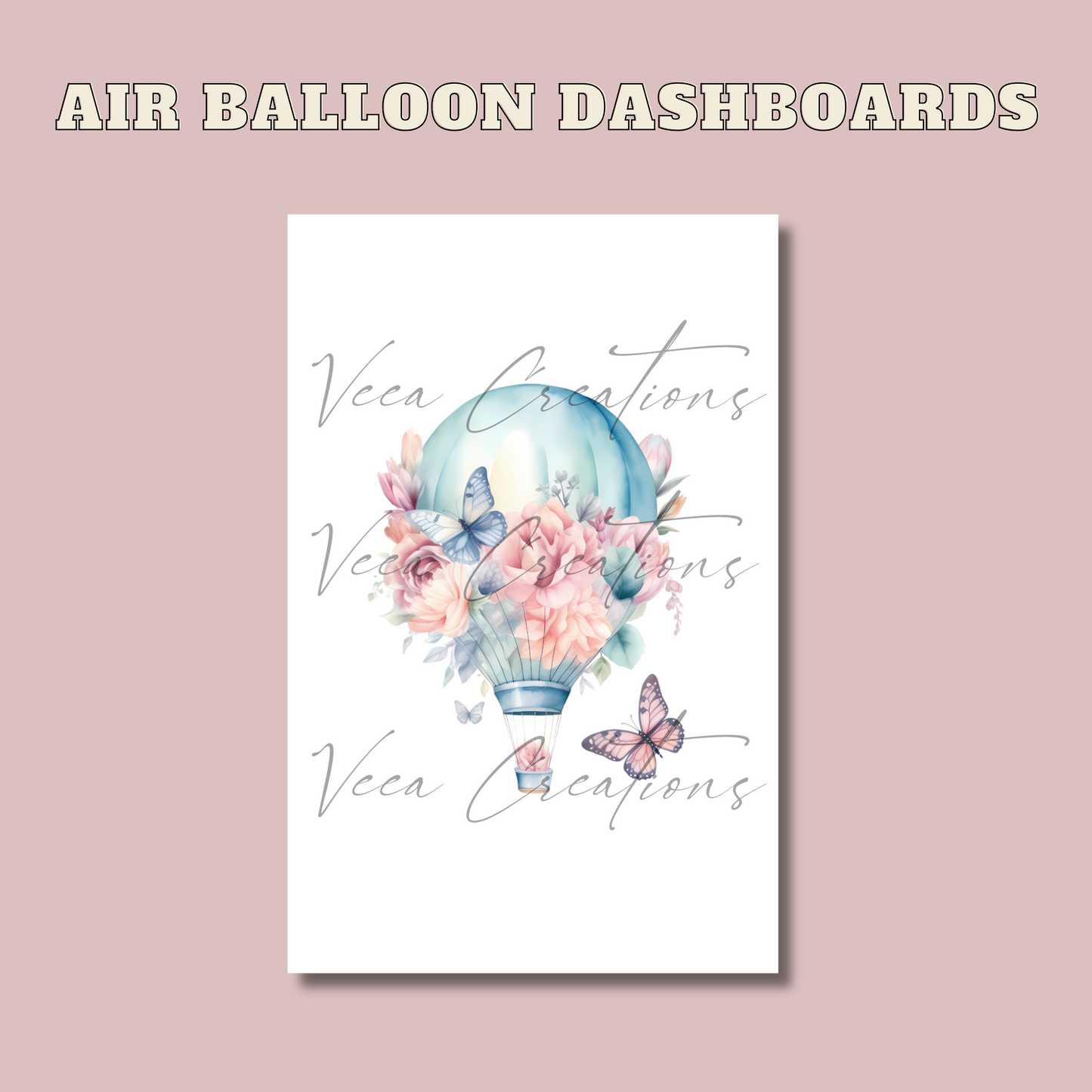 Air Balloon Dashboards - Linen Paper (Unpunched)