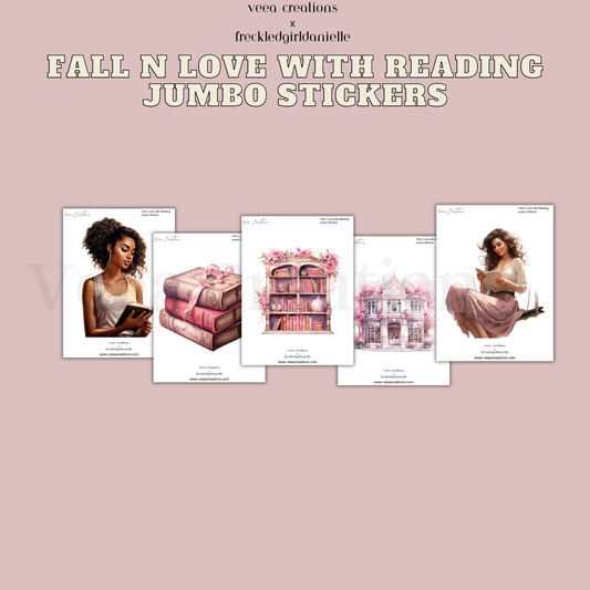 Fall n Love with Reading Jumbo Stickers