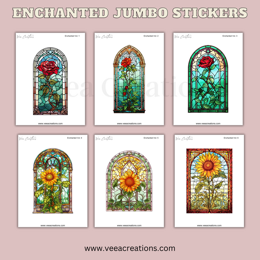 NEW! Enchanted - Jumbo Stickers