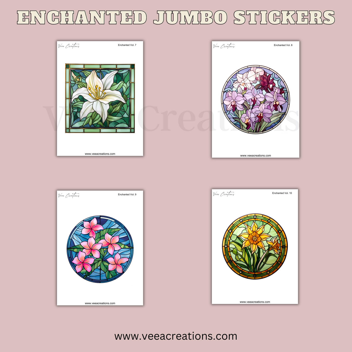 NEW! Enchanted - Jumbo Stickers