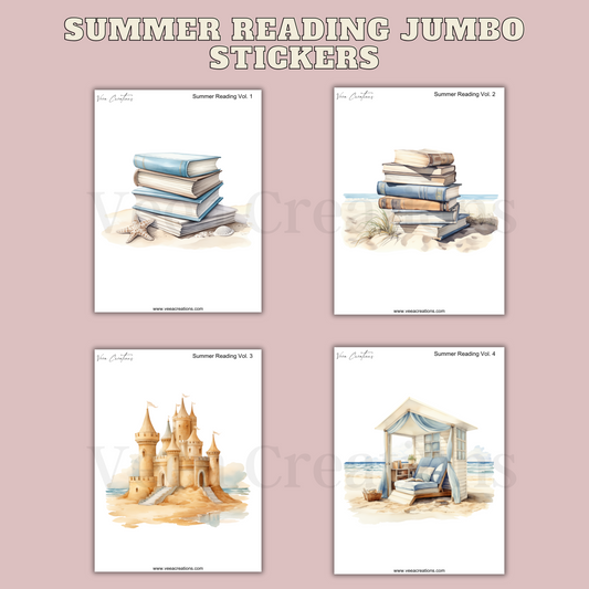 NEW! Summer Reading - Jumbo Stickers