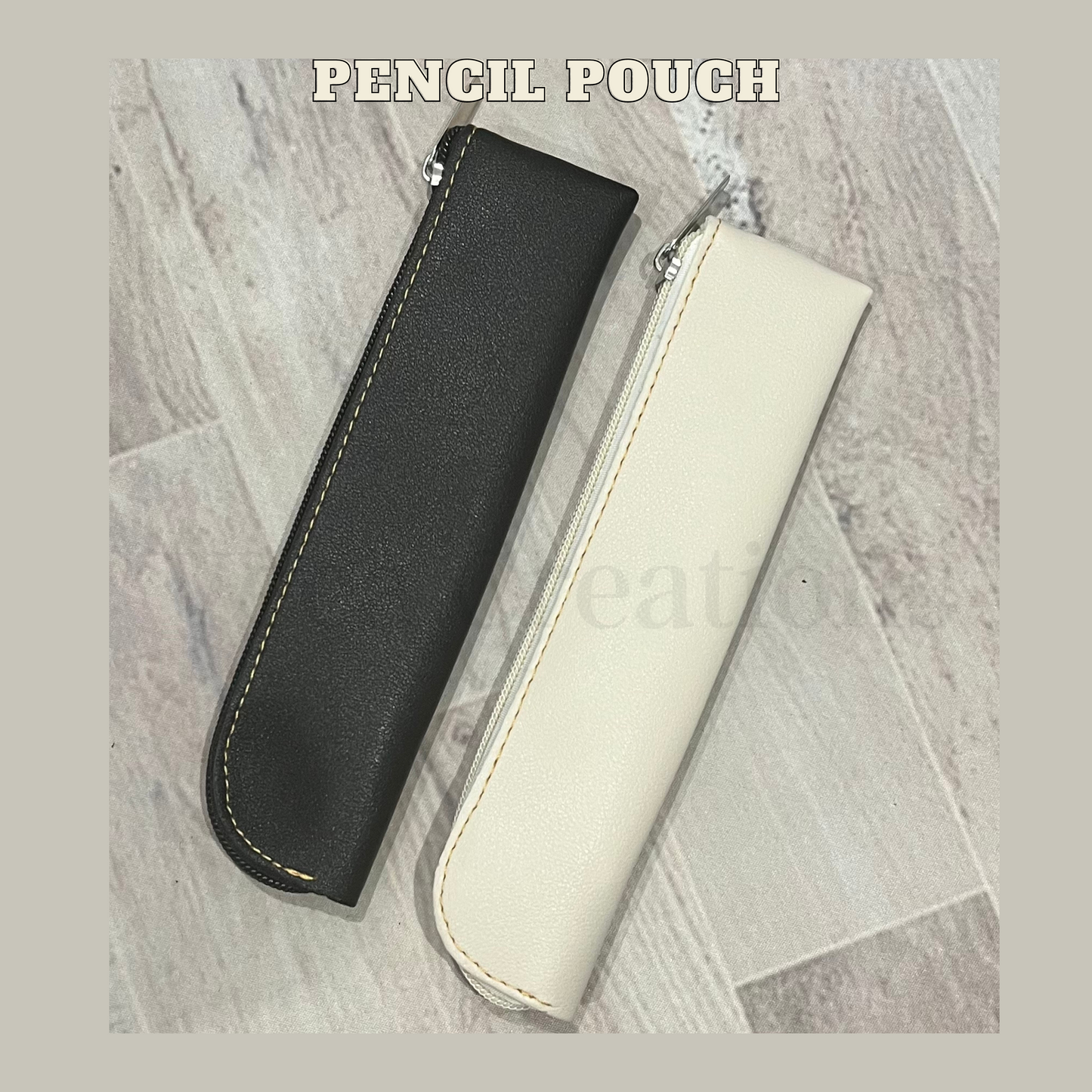 NEW! Slim Pencil Pouch - PU leather