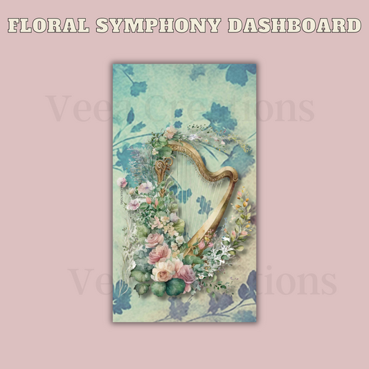 NEW! Floral Symphony Dashboard - (Unpunched)