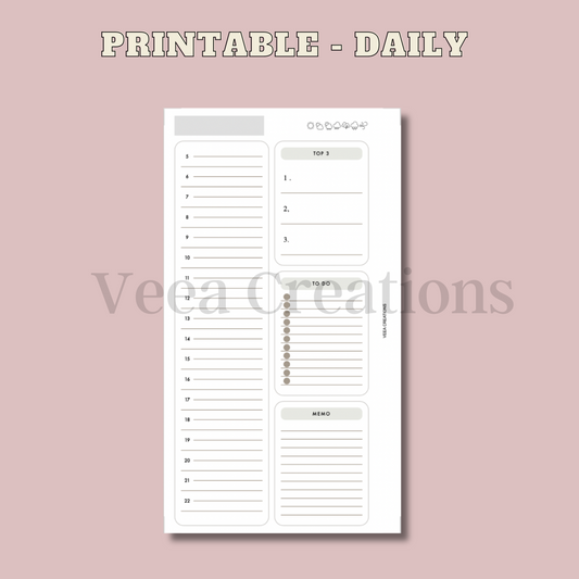 Printable - Daily