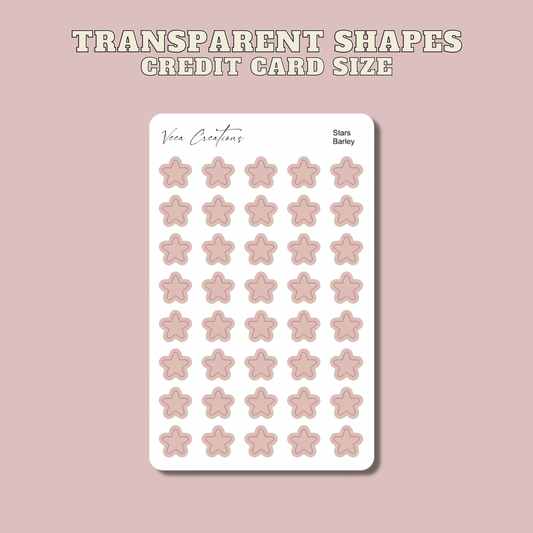 Transparent Stars Stickers