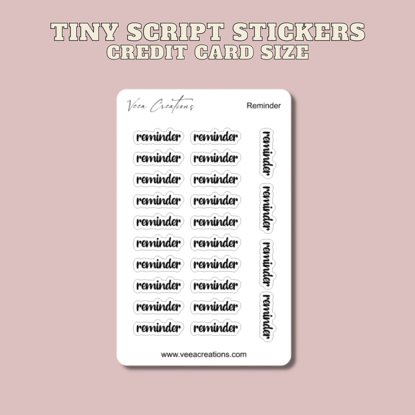 Tiny Reminder Stickers