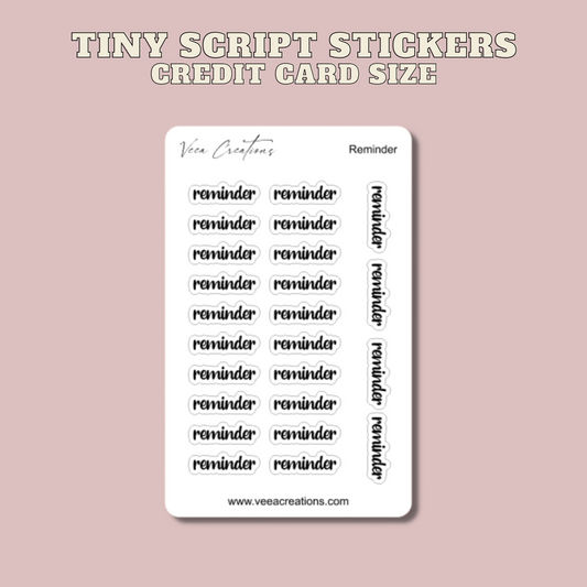 Tiny Reminder Stickers